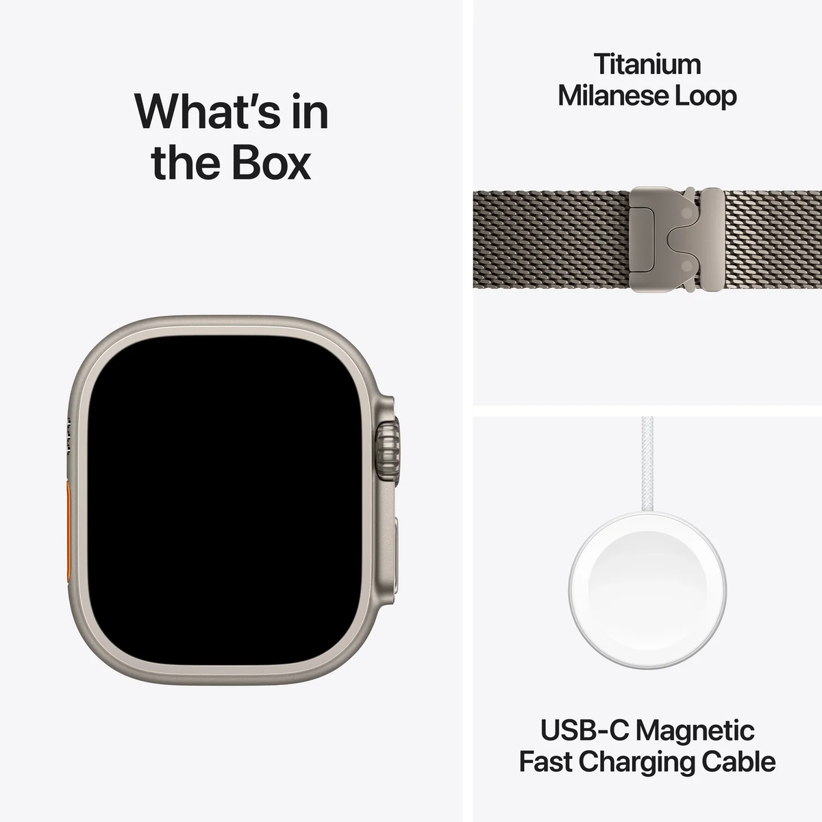 Apple Watch Ultra 3 with Milanese Loop Goldish