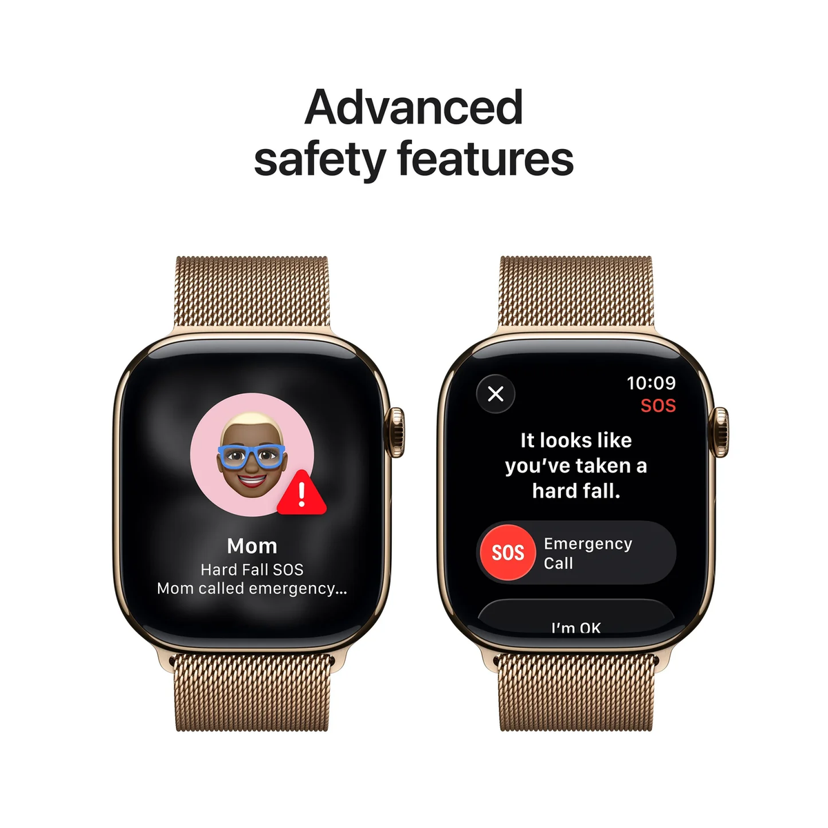Apple Watch Series 11 with Milaneese Loop Gold