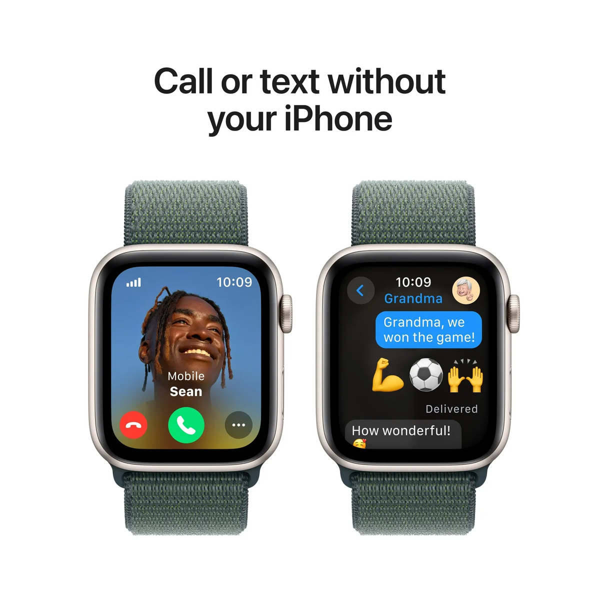 Apple Watch SE Sport Loop 2024 Forest Green
