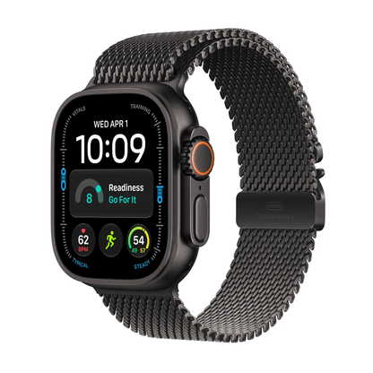 Apple Watch Ultra 4 with Milanese Loop Black