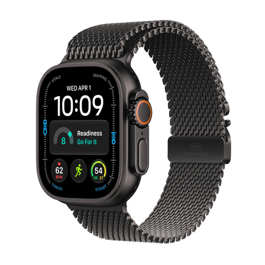 Apple Watch Ultra 4 with Milanese Loop Black