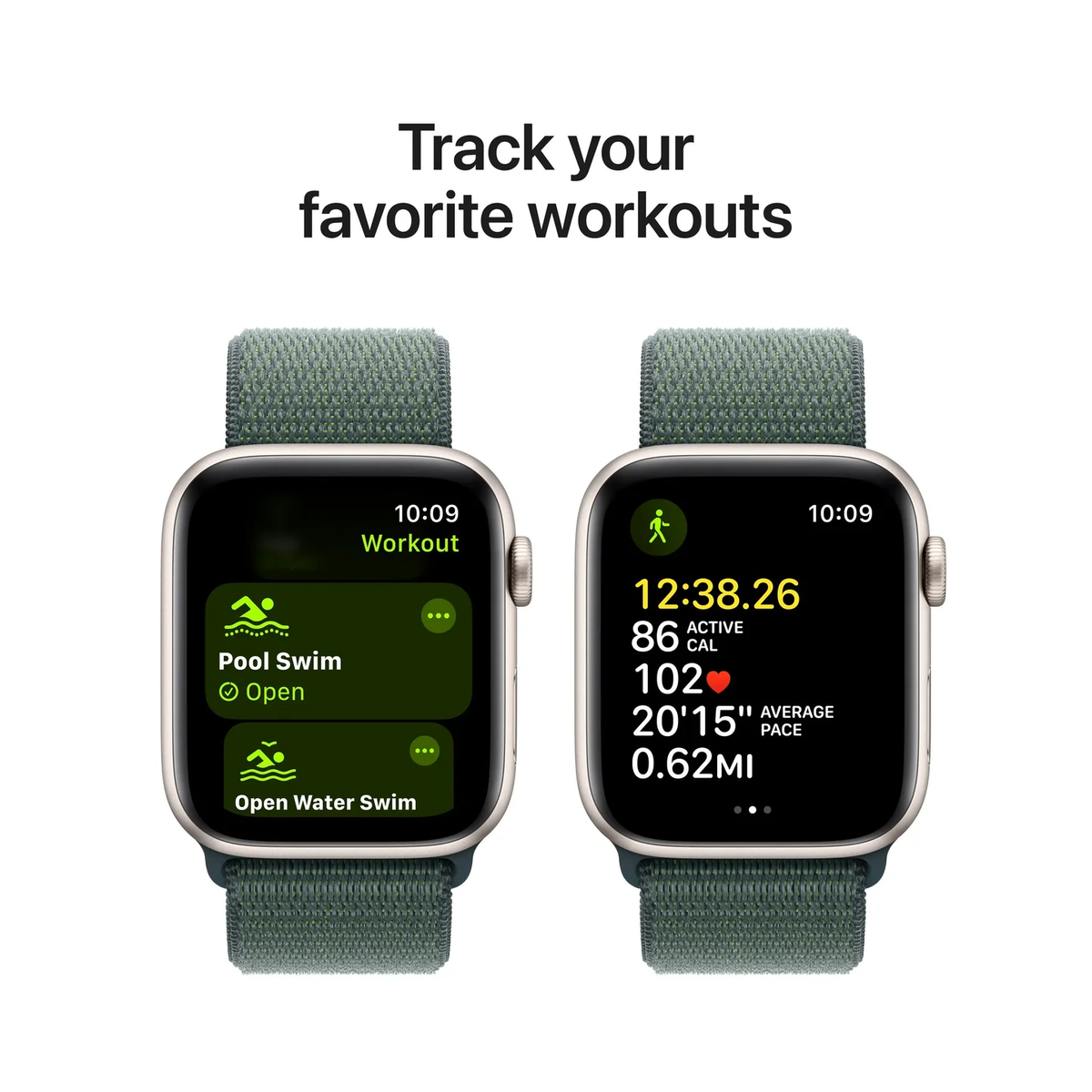Apple Watch SE Sport Loop 2024 Forest Green