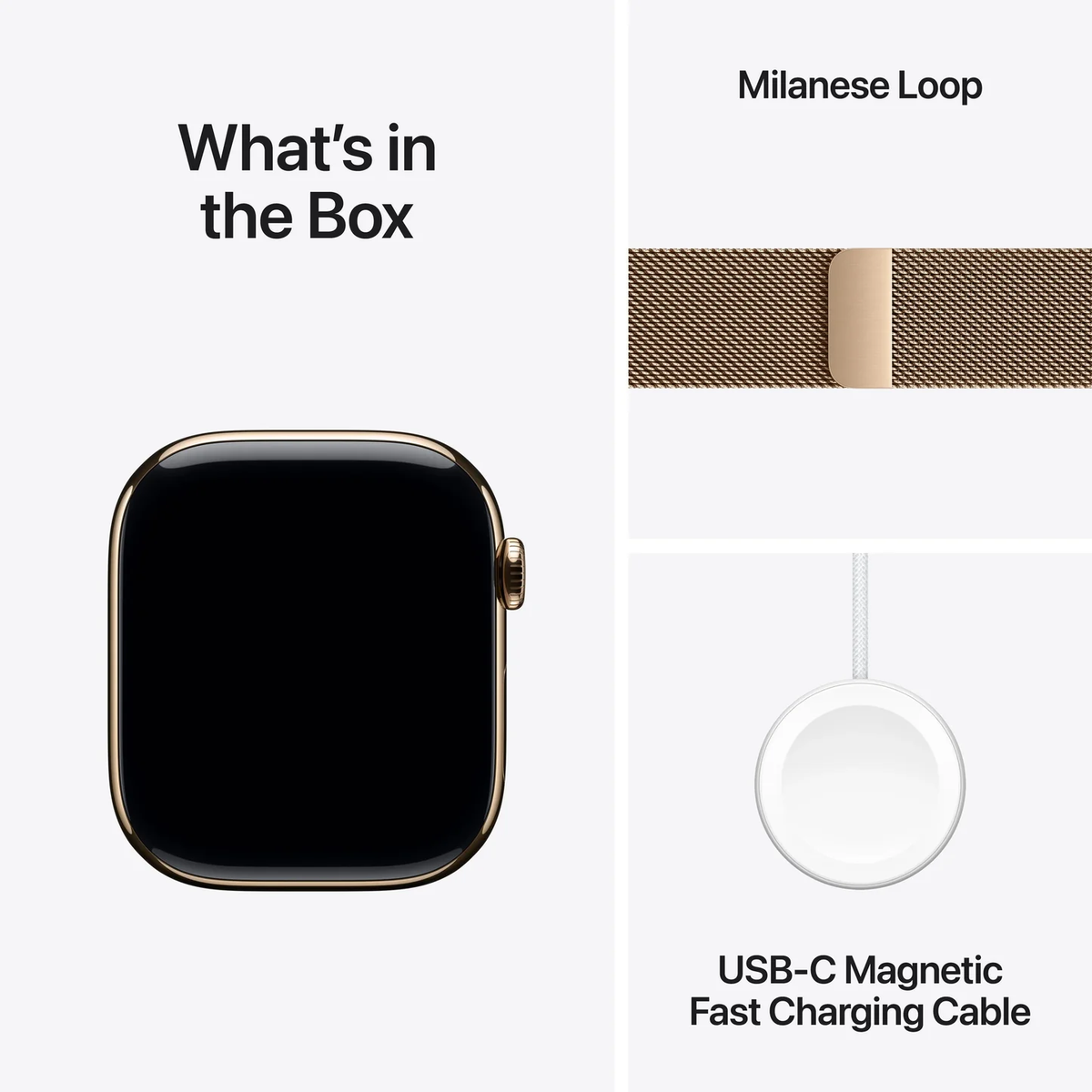 Apple Watch Series 11 with Milaneese Loop Gold