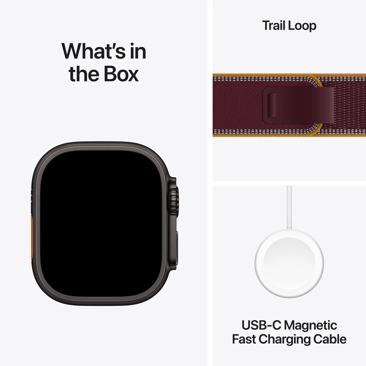 Apple Watch Ultra 4 with Trail Loop Wine