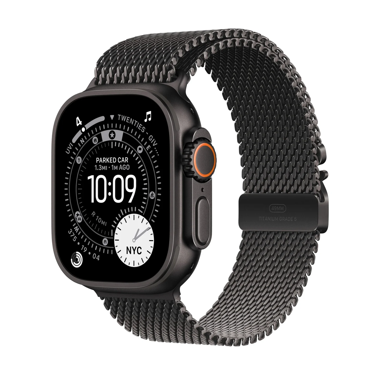 Apple Watch Ultra 3 with Milanese Loop Black