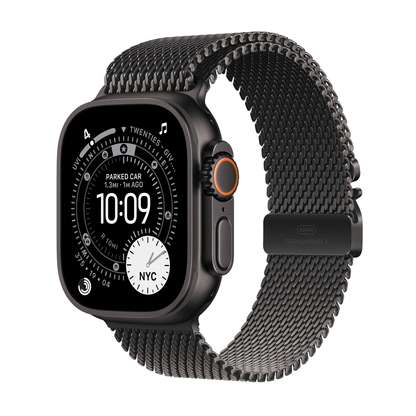 Apple Watch Ultra 3 with Milanese Loop Black