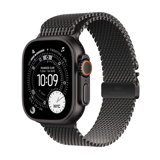 Apple Watch Ultra 3 with Milanese Loop Black