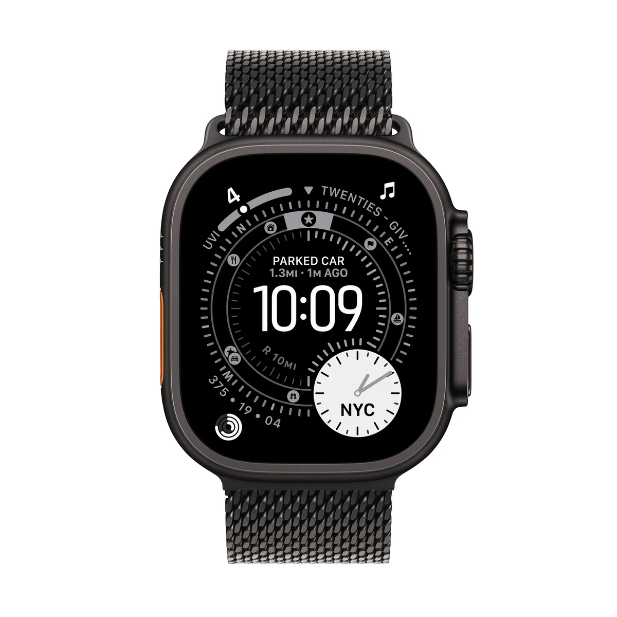 Apple Watch Ultra 3 with Milanese Loop Black