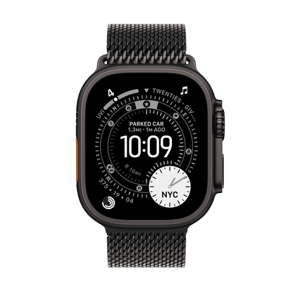 Apple Watch Ultra 3 with Milanese Loop Black