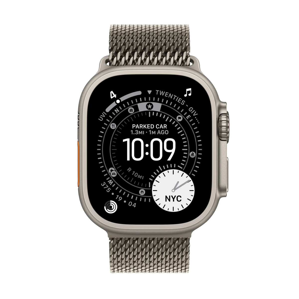 Apple Watch Ultra 3 with Milanese Loop Goldish