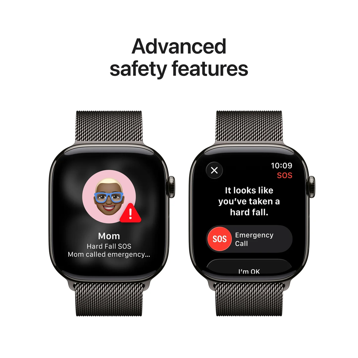 Apple Watch Series 11 with Milaneese Loop Black