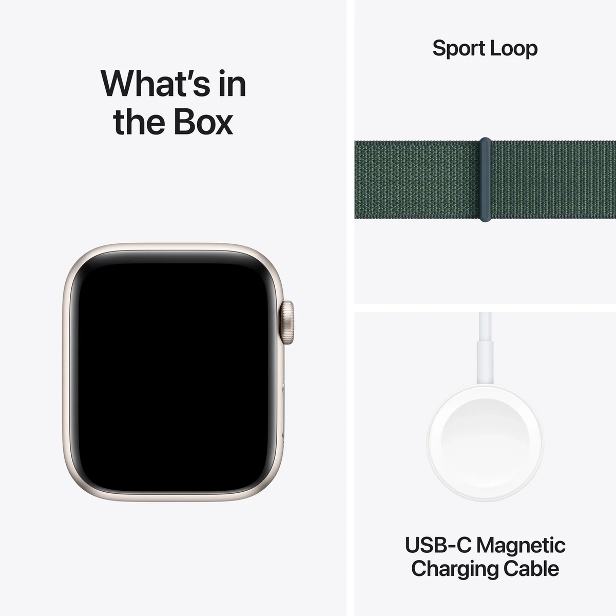 Apple Watch SE Sport Loop 2024 Forest Green