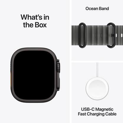 Apple Watch Ultra 4 with Ocean Band Meduza Gri