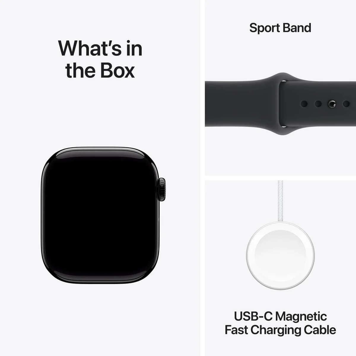 Apple Watch Series 11 with Sport Band Deep Black