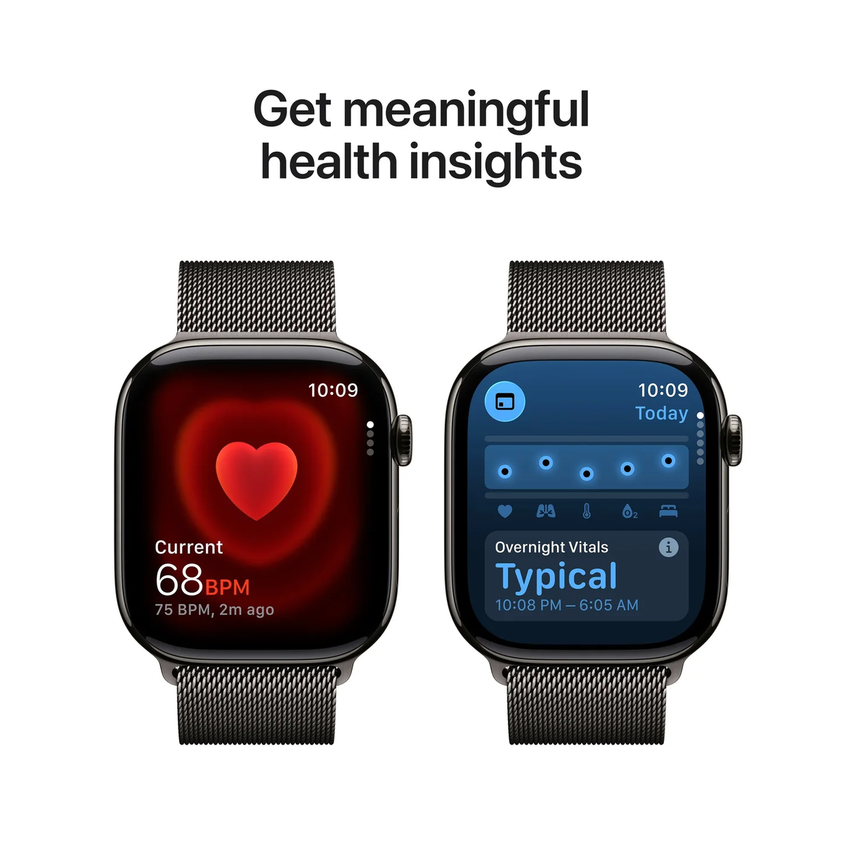 Apple Watch Series 11 with Milaneese Loop Black