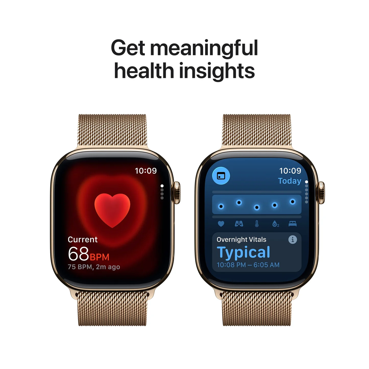 Apple Watch Series 11 with Milaneese Loop Gold