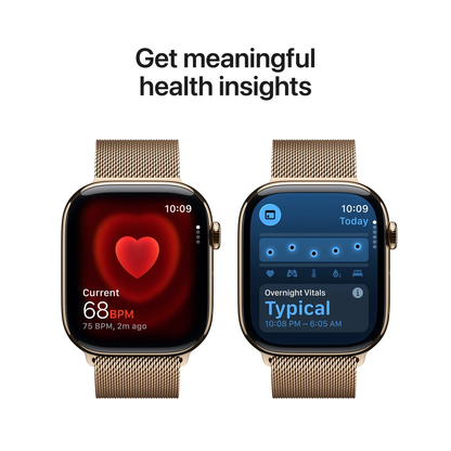 Apple Watch Series 11 with Milaneese Loop Gold