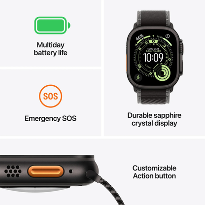 Apple Watch Ultra 3 with Ocean Band Black