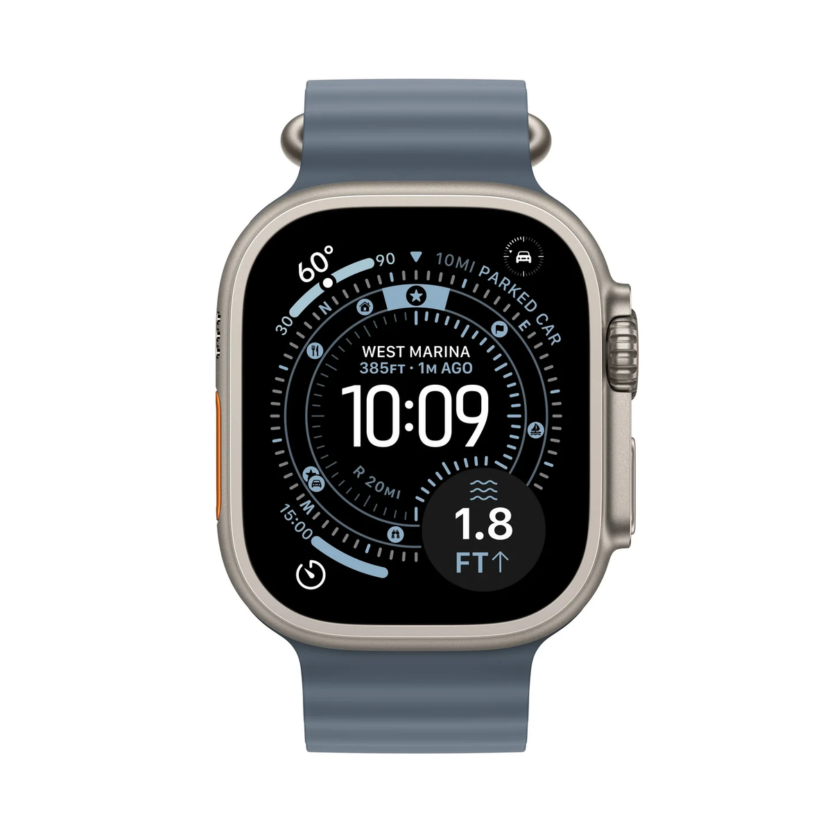Apple Watch Ultra 3 with Ocean Band Marine