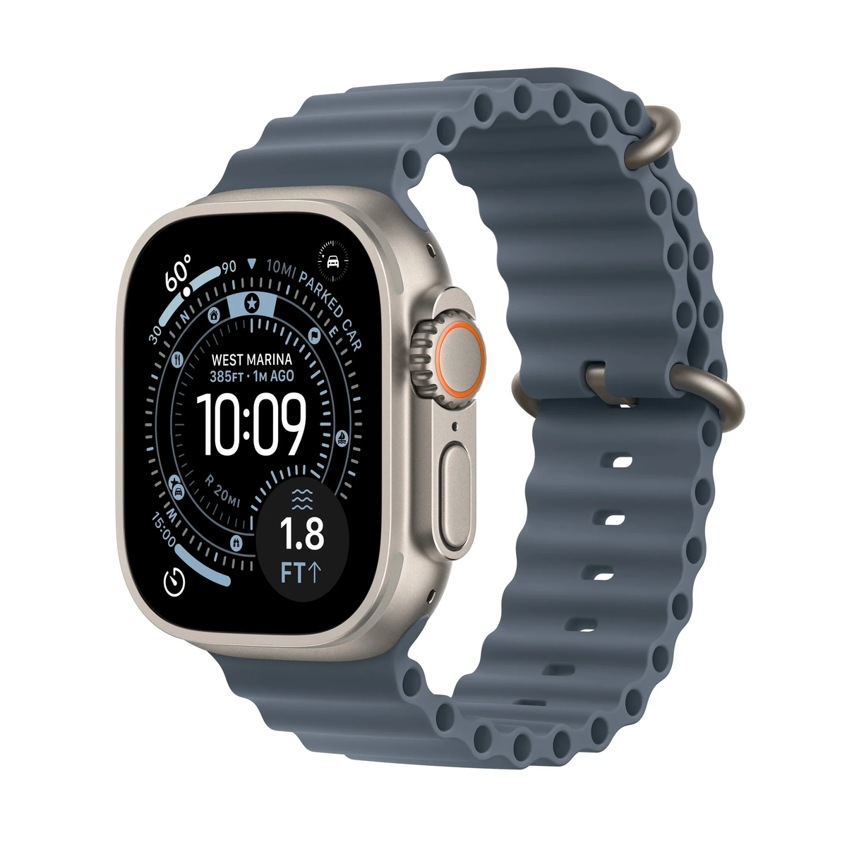 Apple Watch Ultra 3 with Ocean Band Marine