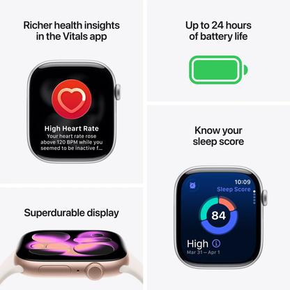 Apple Watch Series 11 with Sport Band Deep Black