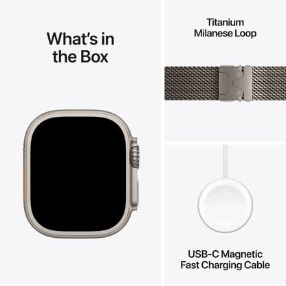 Apple Watch Ultra 3 with Milanese Loop Goldish