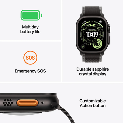 Apple Watch Ultra 3 with Alpine Loop Aqua