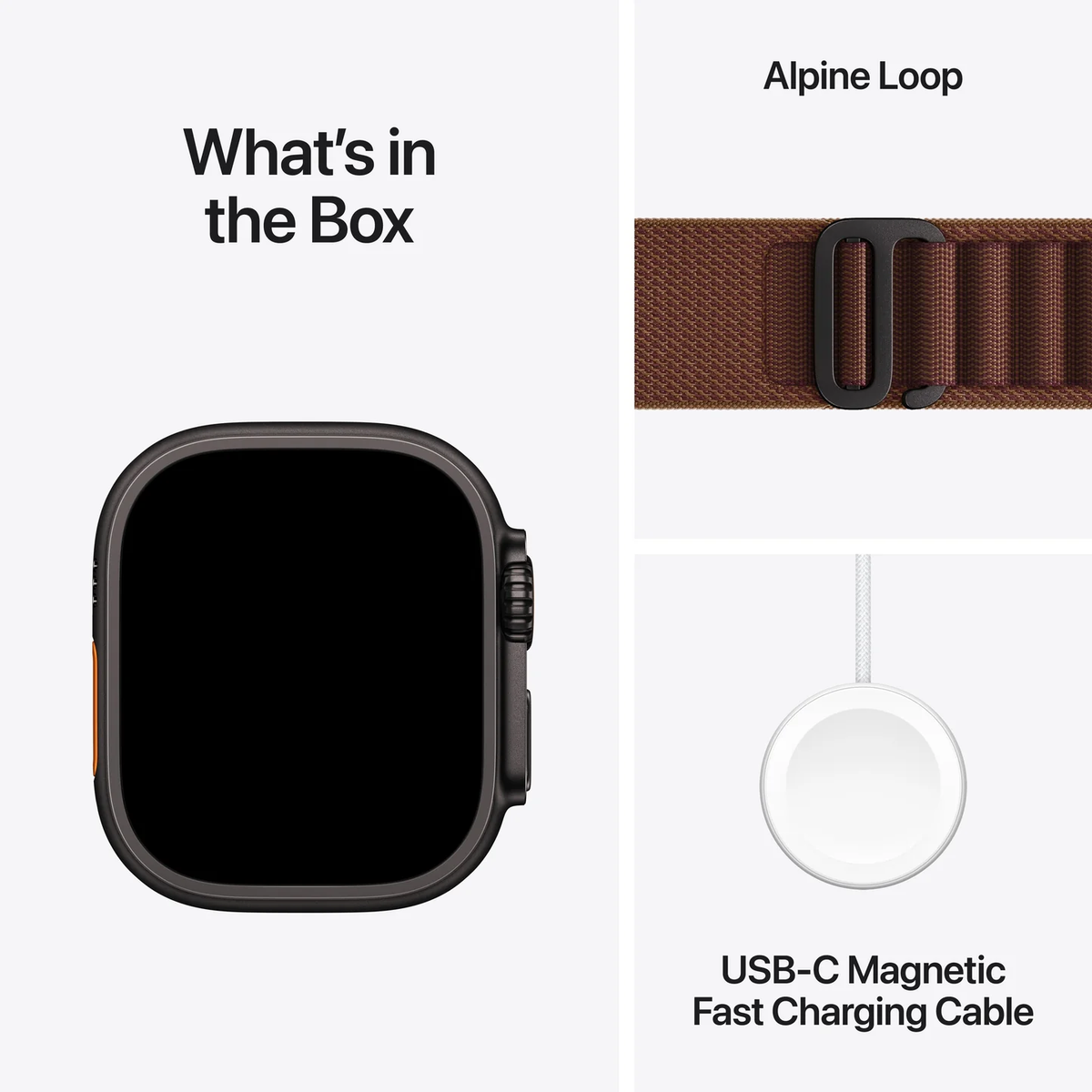 Apple Watch Ultra 4 with Alpine Loop Chocolate