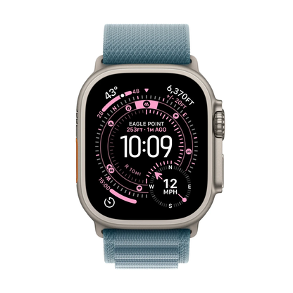 Apple Watch Ultra 3 with Alpine Loop Aqua