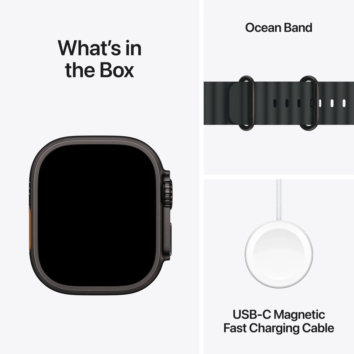 Apple Watch Ultra 3 with Ocean Band Black