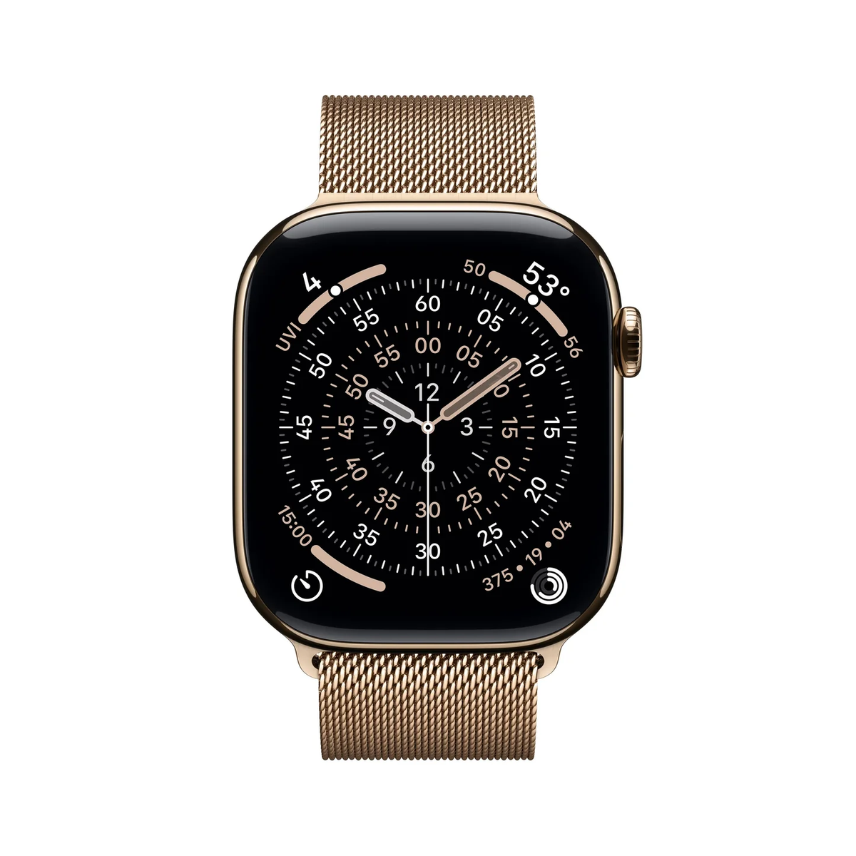 Apple Watch Series 11 with Milaneese Loop Gold