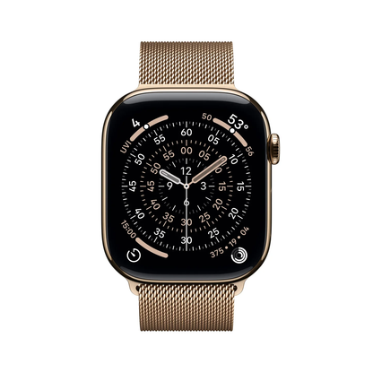 Apple Watch Series 11 with Milaneese Loop Gold