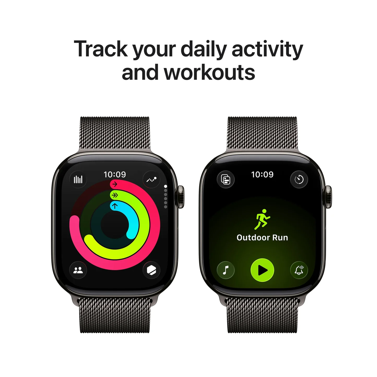Apple Watch Series 11 with Milaneese Loop Black