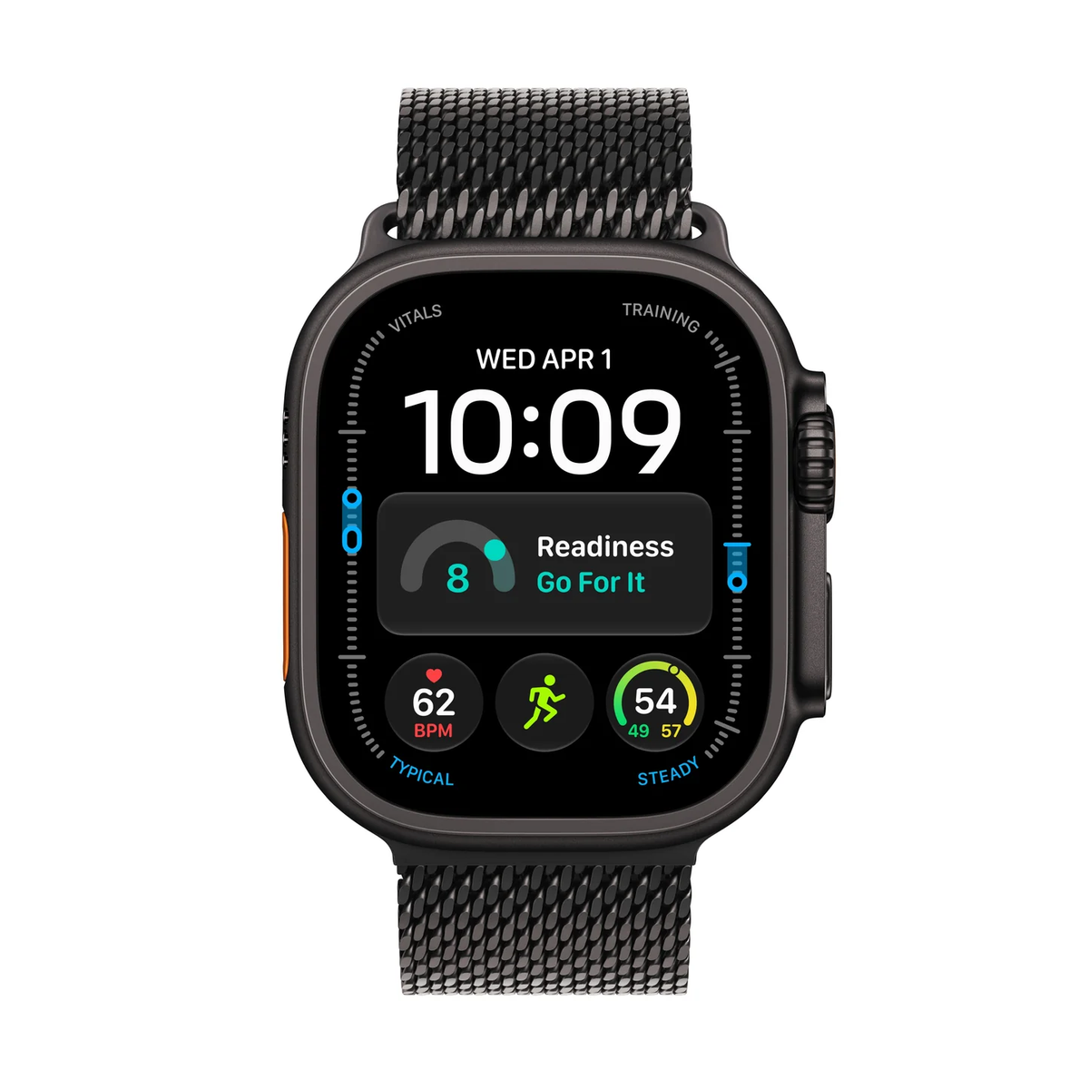 Apple Watch Ultra 4 with Milanese Loop Black