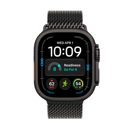 Apple Watch Ultra 4 with Milanese Loop Black
